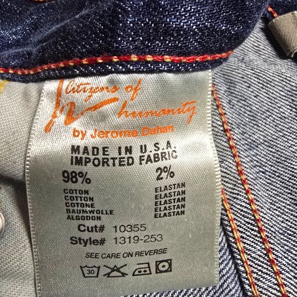 Women's CItizens of Humanity Dylan drop rise cropped jean size 30 - Picture 13 of 16